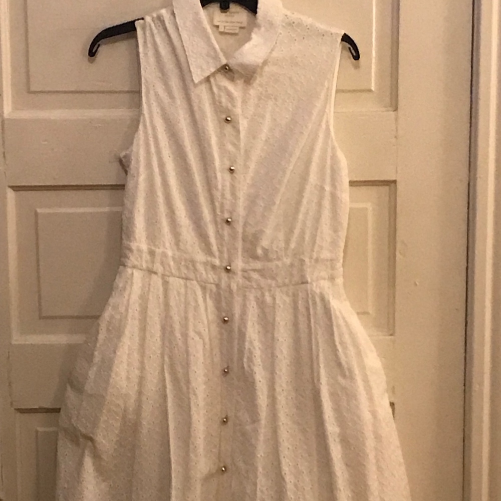 White Kate Spade Shirt Dress